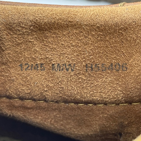 Mens Born Brown Leather Lace Up Ankle Boots Moc Toe Casual Comfortable - Picture 4 of 15